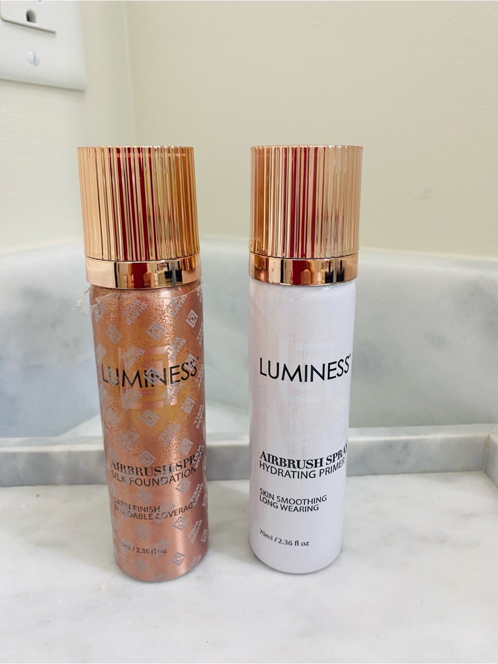 New Luminess Airbrush Spray Silk Foundation & Hydrating Primer set  fair 020 - Picture 3 of 10